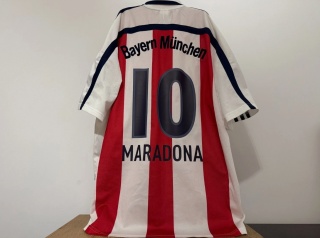 KOSZULKA Bayern Monachium (Niemcy) 2000/02 away #10 Maradona Adidas XXL