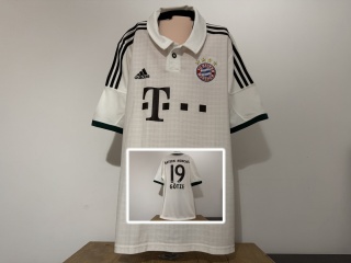 KOSZULKA Bayern Monachium (Niemcy) 2013/14 away #19 Gotze Adidas L