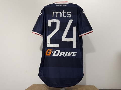 KOSZULKA Crvena Zvezda Belgrad (Serbia) 2017/18 away #24 Macron M