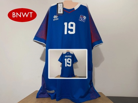 KOSZULKA Islandia (reprezentacja) 2018 home #19 Gislason Errea XXL NOWA