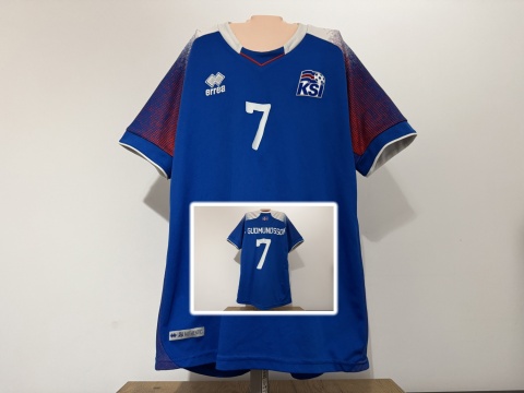KOSZULKA Islandia (reprezentacja) 2018 home #7 Gudmundsson Errea M