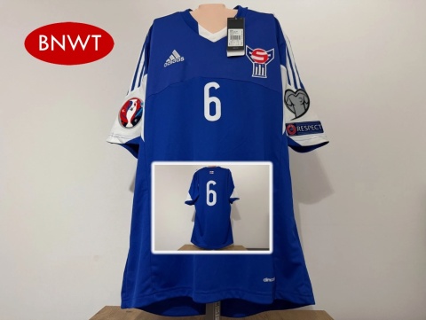 KOSZULKA Wyspy Owcze (reprezentacja) 2014 away #6 Adidas M NOWA