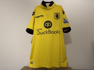 KOSZULKA Aston Villa (Anglia) 2015/16 away Macron L
