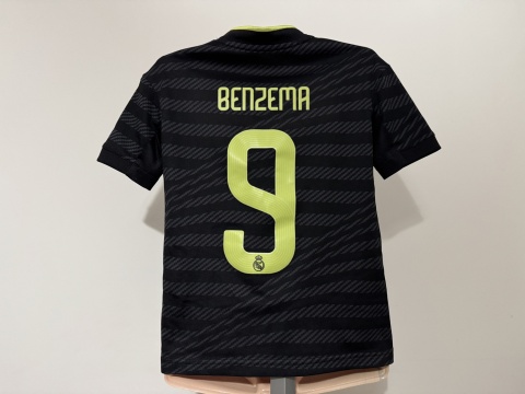 KOSZULKA Real Madryt (Hiszpania) 2022/23 3rd #9 Benzema Adidas 128