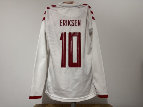 KOSZULKA Dania (reprezentacja) 2020 away #10 Eriksen Hummel XS long