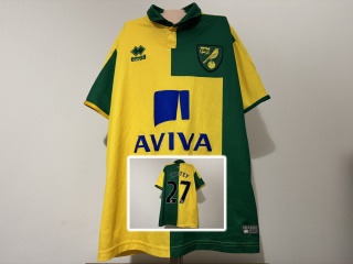 KOSZULKA Norwich City (Anglia) 2015/16 home #27 Tettey Errea M
