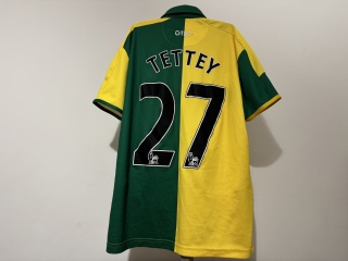 KOSZULKA Norwich City (Anglia) 2015/16 home #27 Tettey Errea M